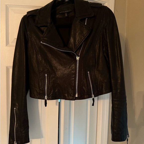 White House Black Market Jackets & Blazers - White House Black Market Black Leather Jacket